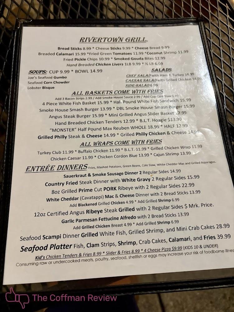 Rivertown Grill Menu image 2